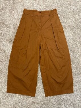 Aritzia The Group Babaton Wide Leg Cropped Trousers Size 8